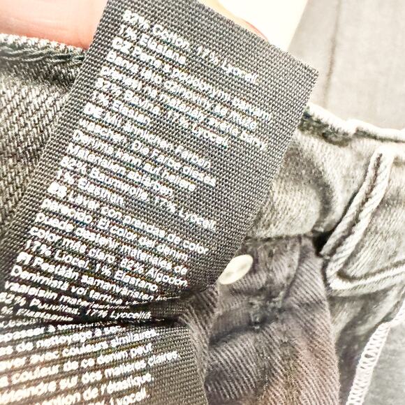 & Other Stories Denim Charcoal Black Jeans Skinny Zip Fly Size 25 x 30 - Picture 7 of 8